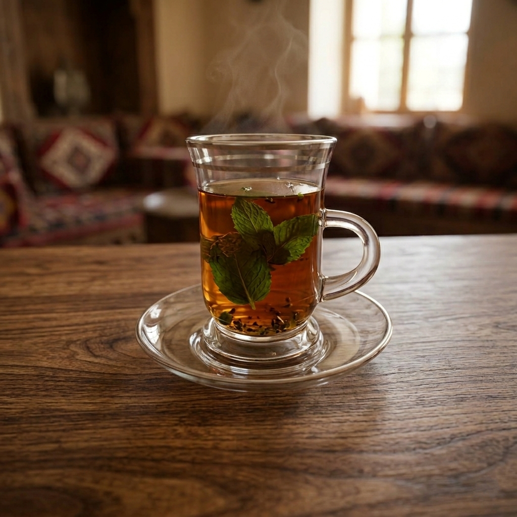 طقم بيالات بخطين مع الصحن