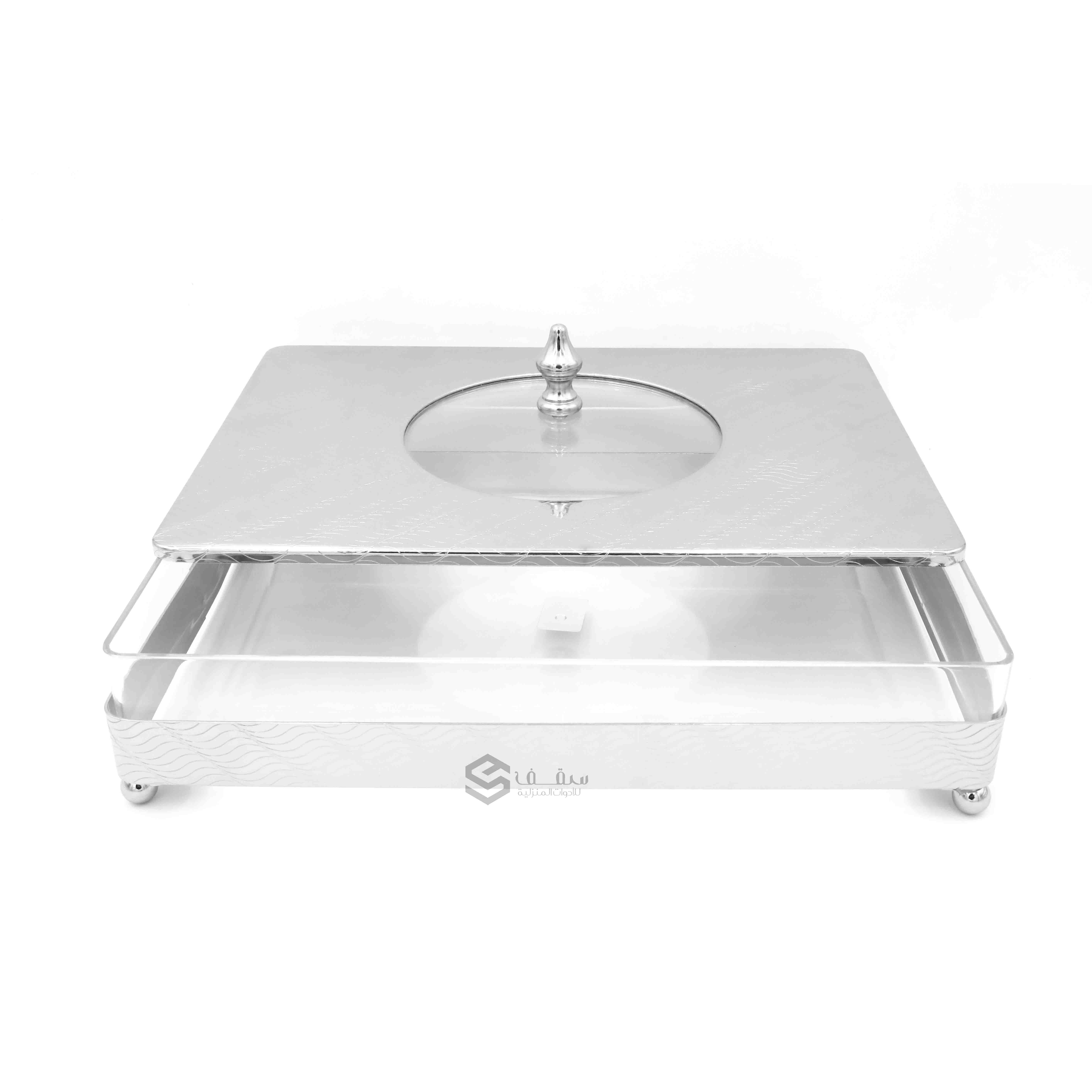 صحون حلويات مربع فاخر